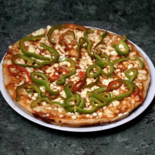 Pizza con pimientos