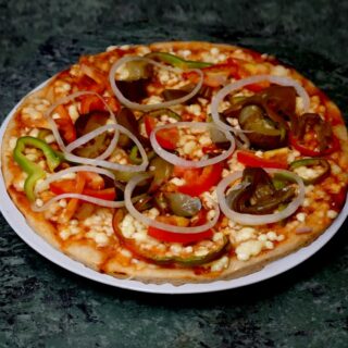 Pizza con vegetales