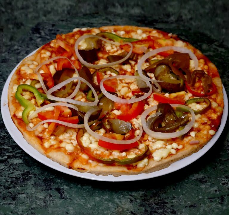 Pizza con vegetales