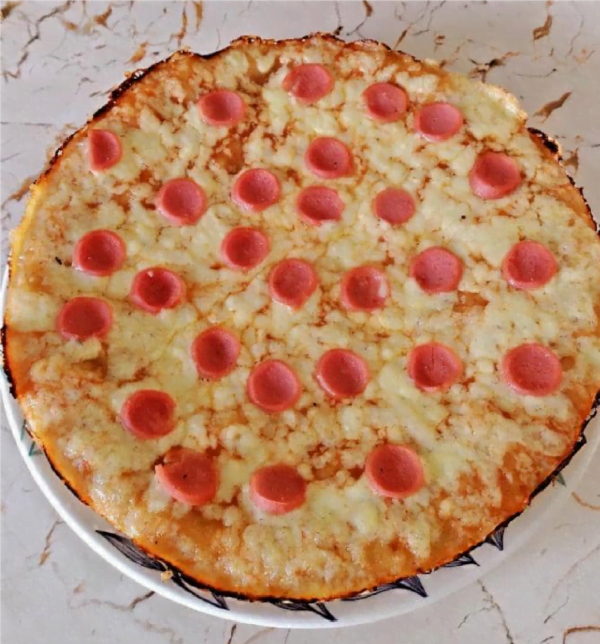 Pizza con Salchichas (QB)