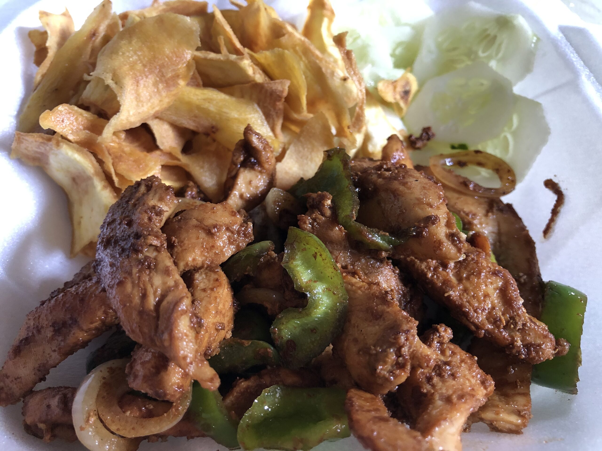 Fajitas de Pollo con vegetales