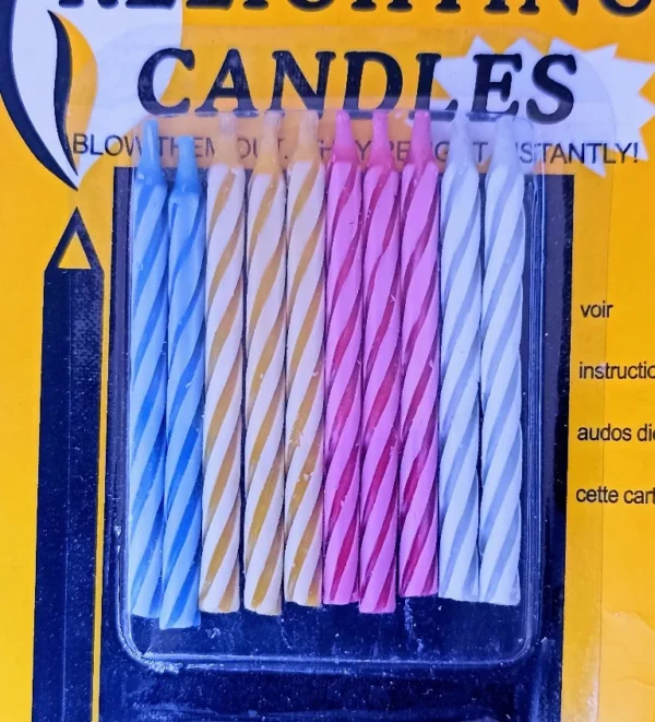 Paq/10 velas mágicas