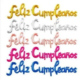 Cartel de Feliz cumpleaños inflable