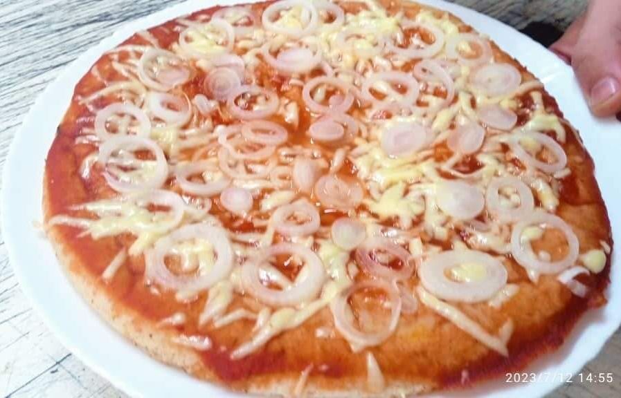 Pizza de cebolla