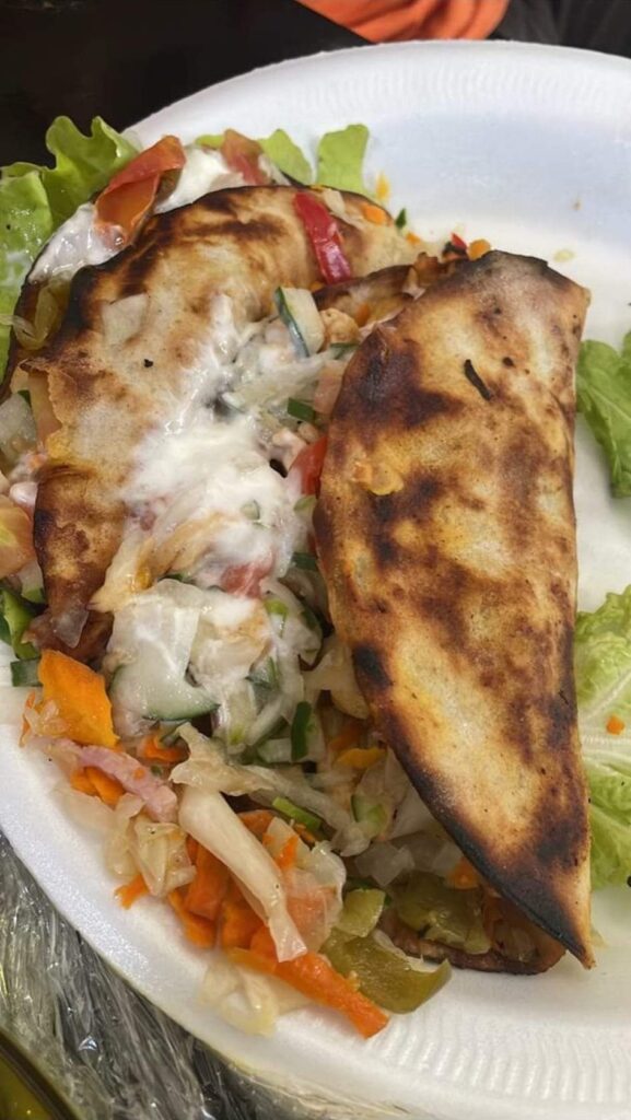 Taco de jamón y queso