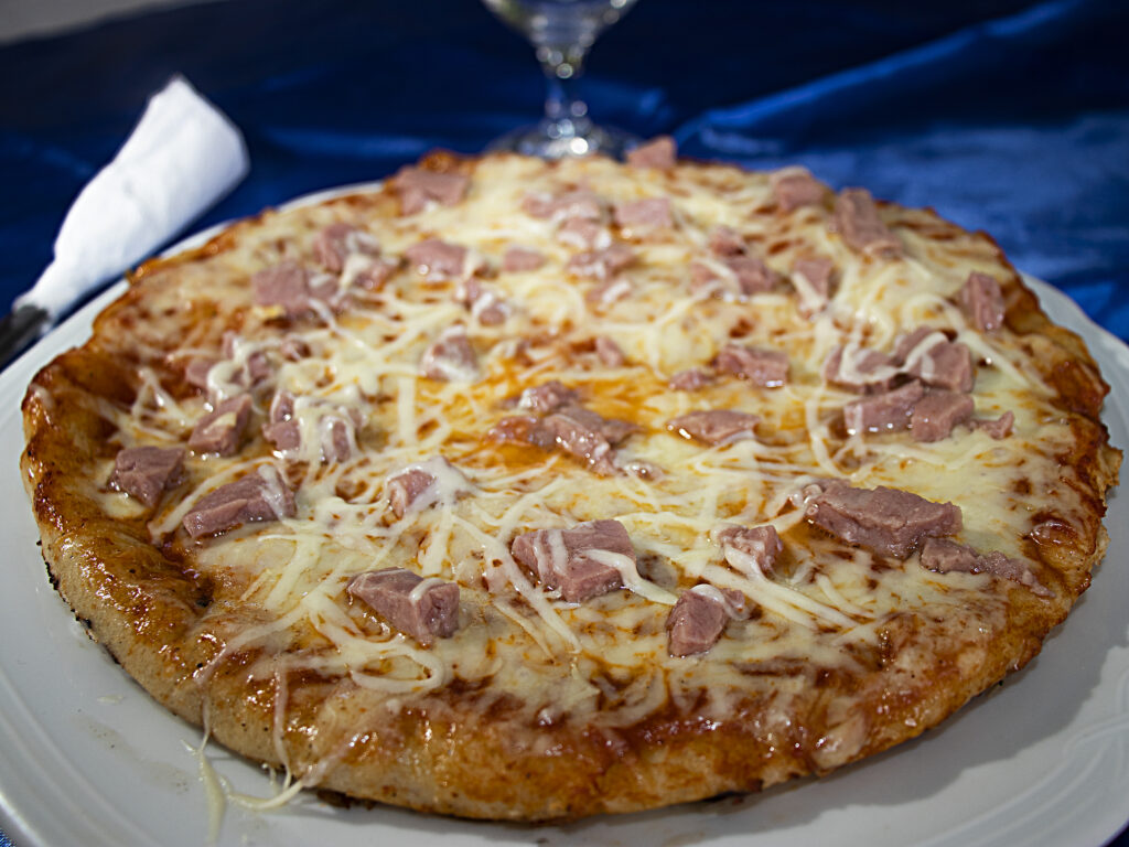 Pizza con Bacón