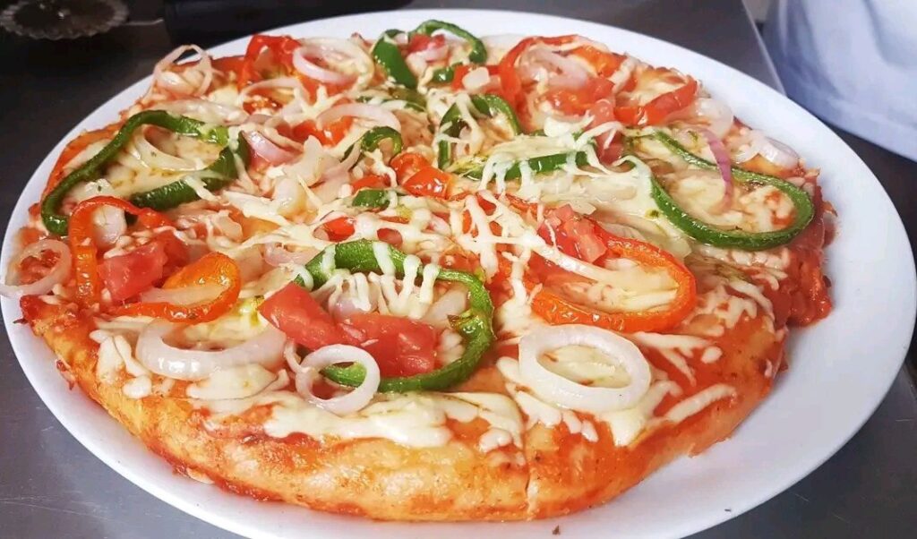 Pizza con vegetales